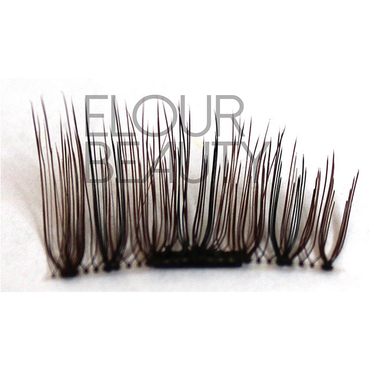 Newest magnetic brown false eyelashes wholesale supplies EA64